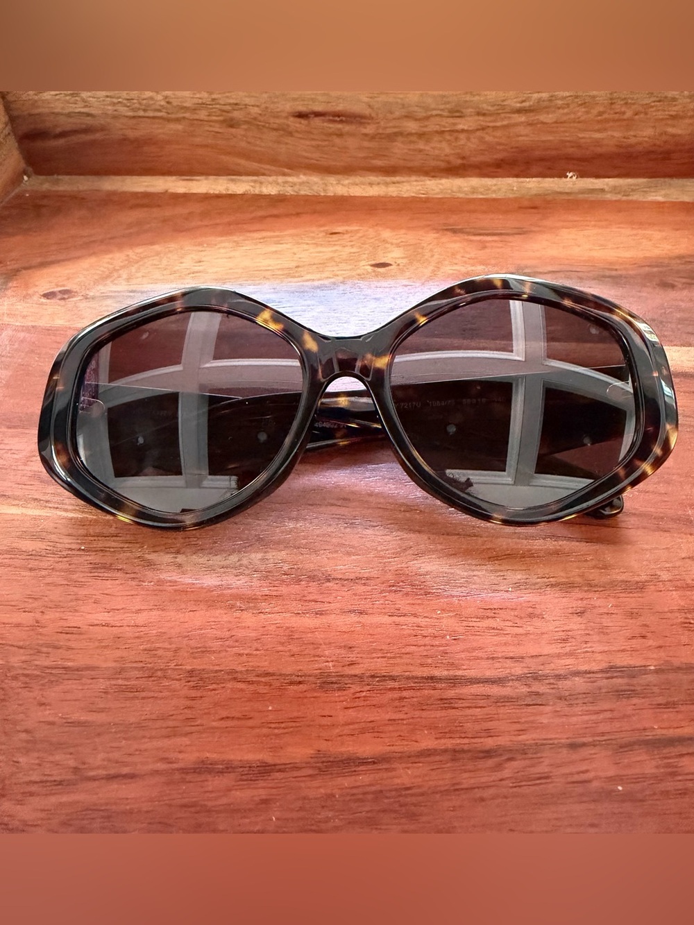 Tory Burch Women's Tortoiseshell Oversized Round Sunglasses - Dark Lenses